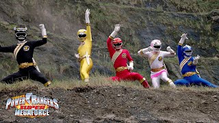 Power Rangers Super Megaforce  Introducing the Legendary Rangers with MMPR The Movie Theme Song [upl. by Nylkoorb]