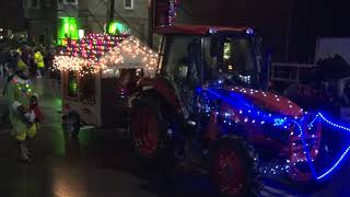 Linesville Lighted Tractor Parade 2018 [upl. by Hgielar160]