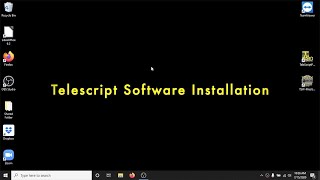 Telescript Software Install Tutorial [upl. by Nancie199]