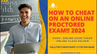 HOW TO CHEAT ON AN ONLINE PROCTORED EXAM 2024 [upl. by Solim]