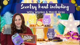 Scentsy Haul with Warmers Willy Wonka warm reviews amp Mardi Gras Collections [upl. by Togram385]