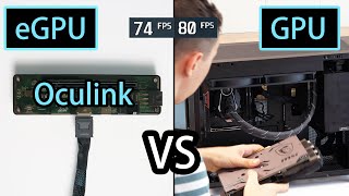 How much performance do we lose by connecting an eGPU with a Oculink port RTX 4090 [upl. by Elletnwahs]