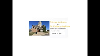 Trinity Lutheran Westlock Sunday October 13 2024 [upl. by Simah]