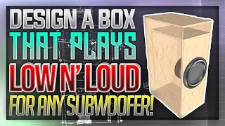 How to Design a Subwoofer Box that plays SUPER LOW  Full Guide [upl. by Nwahsear]