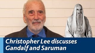 Christopher Lee discusses Gandalf Saruman and the Lord of the Rings Trilogy [upl. by Ennasirk]