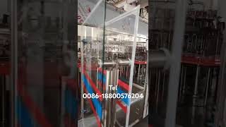 Automatic glass bottle carbonated drinks filling machine [upl. by Ameerahs]