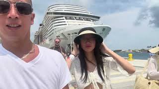 MSC Meraviglia Cruise Bahamas from Brooklyn NY… Part 3  Blue Lagoon Island  41 [upl. by Dyana]