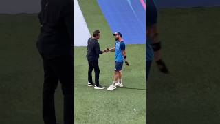 wasim akram meet virat kohli cricket viratkholi worldcup [upl. by Debi]