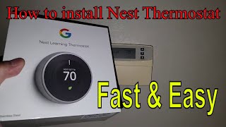 How To Install Nest Thermostat [upl. by Akeirahs]