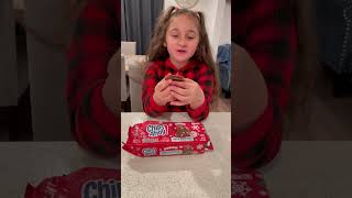 Aria Tries… Chips Ahoy Hot Cocoa Cookies chipsahoy christmas christmassnacks [upl. by Nnaycart202]