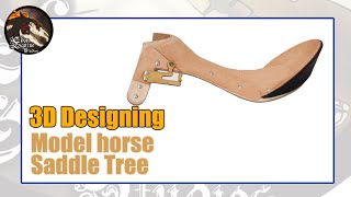 Ebon Equine Studios 3D Sculpting a Saddle Tree [upl. by Aihsram]