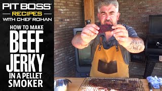 Great Beef Jerky recipe to make in a Pit Boss Pellet Grill  Pit Boss Grills Recipes [upl. by Nodnarg]