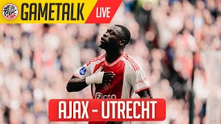 GameTalk  Ajax 2  0 FC Utrecht  Eredivisie [upl. by Gadmon]