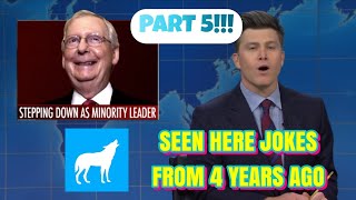 Mitch McConnell Tucker Carlson Seen Here Joke Compilation Part 5 Weekend Update SNL Colin Jost  Che [upl. by Einallem908]