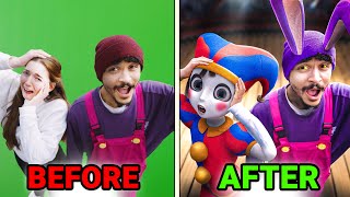 Pomni amp Jax BEFORE vs AFTER  VFX From The Amazing Digital Circus [upl. by Jedediah]