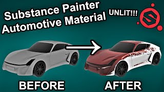 Substance Painter Diffuse Automotive Smart Material in 8 minutes  Walkthrough Video [upl. by Bores]