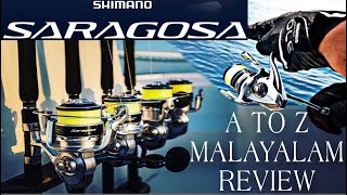 Shimano saragosa sw 2020 മലയാളം റിവ്യൂ A to Z details about saragosa reel [upl. by Natsyrt808]