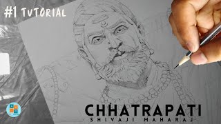 Chhatrapati Shivaji Maharaj Pencil Sketch Drawing • Ep 1 [upl. by Ttimme]