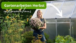 Ich bereite mein Gewächshaus für den Herbst vor 🍂 Wichtige Gartenarbeiten vor dem Winter [upl. by Himelman647]