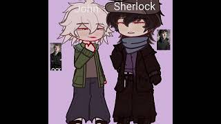 33333333 ❤️❤️❤️sherlockholmes johnlock gachanebula [upl. by Alaekim]