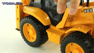 Bruder 02428 Backhoe Loader JCB 4 CX REVIEW [upl. by Kingdon68]