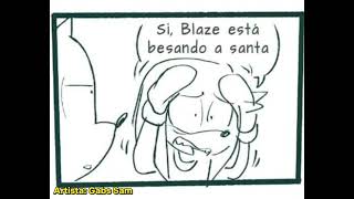 Blaze besa a Santa  Fandub en español [upl. by Wolpert974]