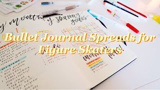 Bullet Journal Spreads for Figure Skaters ⛸📒⚡️ [upl. by Itnava]