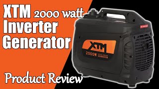 Cheap Power Generator  XTM 2000 watt Inverter Generator Review [upl. by Lledniuq]