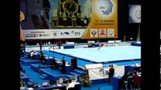 Ksenia Afanasyeva QF FX  European Championships 2013 [upl. by Toulon]