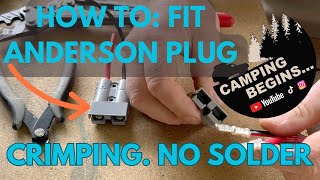 HOW TO Make Andersen plug 12 volt connector QUICK EASY guide Crimping wire cable no Solder 4K [upl. by Aleyam]