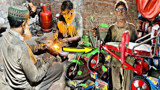 How Intelligent Method of Making Tricycle Under Critical Conditions  Salute to These Hard Workers [upl. by Wassyngton]