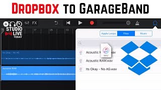 How to import audio from Dropbox to GarageBand iOS iPhoneiPad [upl. by Lechar]