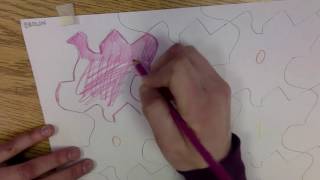 PART TRAP Tessellation Demo 2 Coloring in a Pattern [upl. by Burrow187]