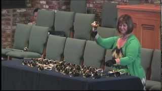 Larry and Carlas LDR Wedding  Cantique de Jean Racine  Linda Krantz Handbell Solo [upl. by Erde]