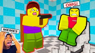 Roblox GO PEE AT 3 AM 🚽  Funny Moments ALL Endings  The Hunt Roblox [upl. by Miett]