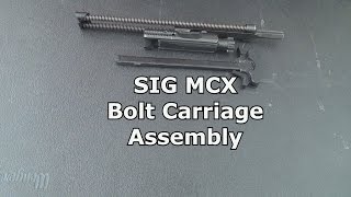 Inside the SIG MCX Bolt Carriage Assembly vs AR Bolt Carrier [upl. by Stefan]