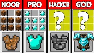 Minecraft  NOOB vs PRO vs HACKER vs GOD  SUPER ARMOR in Minecraft  AVM SHORTS Animation [upl. by Ydahs]