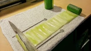 A fast way to peel a cucumber [upl. by Nittirb902]