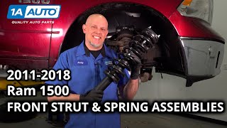 How to Replace Front Strut amp Spring Assemblies 20112018 Ram 1500 [upl. by Fagen]