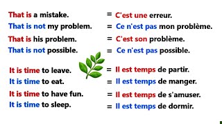 Phrases simples pour apprendre langlais facilement ✪✪easy sentences to learn french 🌿 [upl. by Egres]