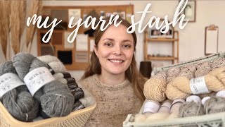 how I organize my yarn stash amp wash and block my knits • marlene’s knitting podcast episode 10 [upl. by Elwyn]