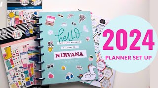 Planner Set Up 2024 Classic Happy Planner [upl. by Oicul]