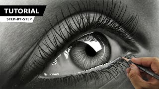 How to Draw Hyper Realistic Eye  Tutorial for BEGINNERS [upl. by Lledroc]