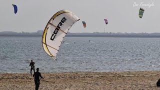 Kite serven  การเล่นกีฬาไคท์เซิร์ฟ ที่เกาะ Sylt ซูลท์  เยอรมนี  Kite serven [upl. by Pettifer392]