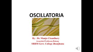 OscillatoriaBScPt 1By Dr Manju Chaudhary [upl. by Nuahsar818]