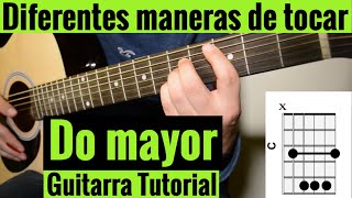 Como Tocar Acorde De  Do Mayor  Con Guitarra Acustica Tutorial  Acorde  1 [upl. by Neelik]