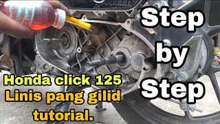 TECHNIQUE CVT CLEANING TUTORIAL HONDA CLICK 125 [upl. by Jenks]