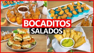 BOCADITOS SALADOS FACIL Y ECONOMICO🍾✨🎊  PIQUEOS PERUANOS [upl. by Eryt39]