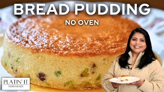 Easy Bread Pudding with Dried Fruits and Nuts  No Oven No Bake  How To Make Bread Pudding [upl. by Thar]