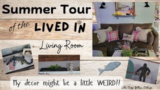 Summer Tour of the Lived In Living Room [upl. by Lundell21]